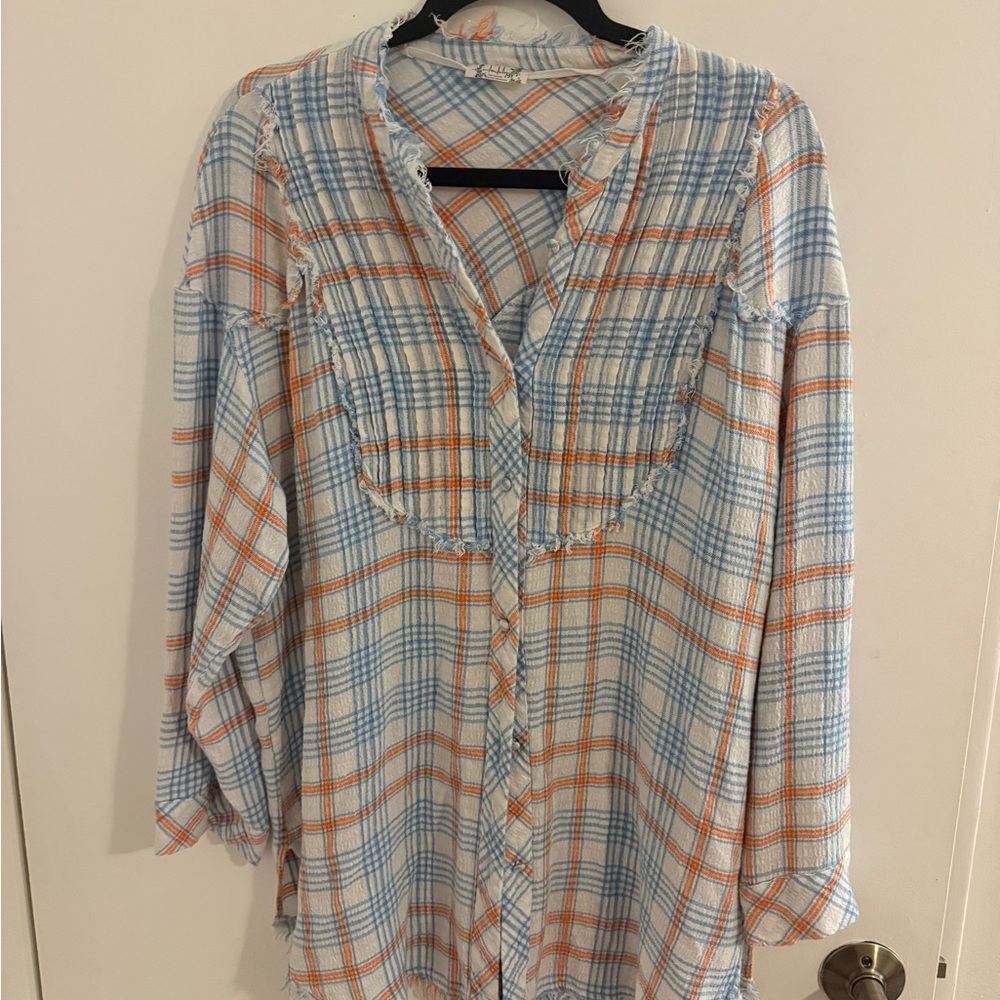 Plaid About You Sleep Top by Intimately Free People